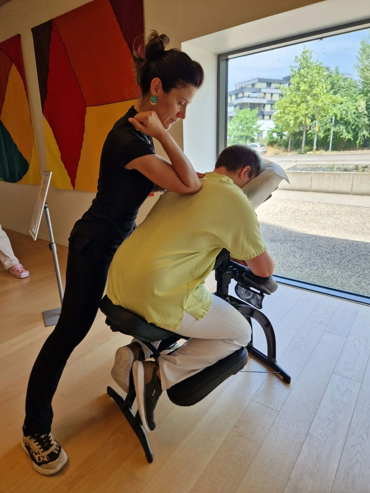 Massage assis en entreprise
